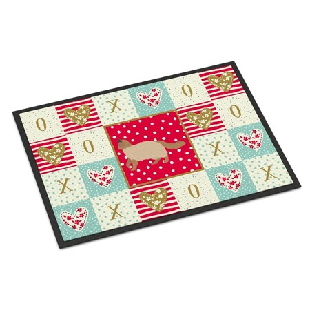 Carolines Treasures 18 x 27 in. Ragdoll No.2 Cat Love Indoor or Outdoor Mat CK5687MAT